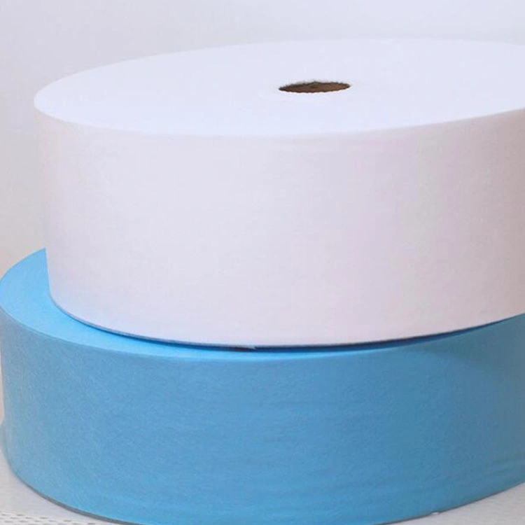 Eco-Friendly Ss/SSS/SMS/SMMS Non Woven Fabric in Roll 100% PP Spunbond Diapers Sheet and Hospital Medical Consumables
