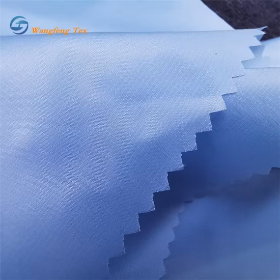 Waterproof 100% Nylon Spandex Soft and Crepe Comfortable Fabric Full Dull Taffeta Fabrics for Coat and Down Jacket Garments of Ribstop